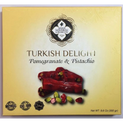 Turkish 'Finger' Delights with Pomegranate Flavour and Pistachio